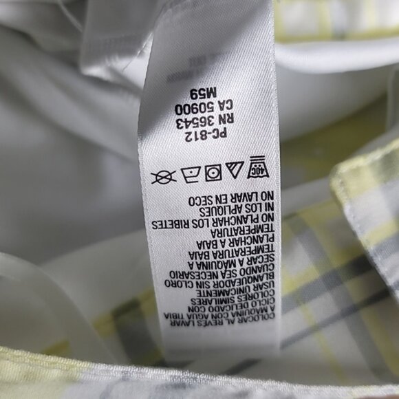 IZOD Perform X Sport Skirt Yellow & White Plaid Size 2 - Picture 5 of 6